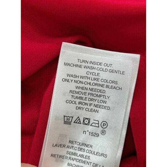 NWT Lauren Ralph Lauren Sheath Dress Paisley Jersey Long Sleeeve Red Multi Sz 6 - Picture 9 of 12